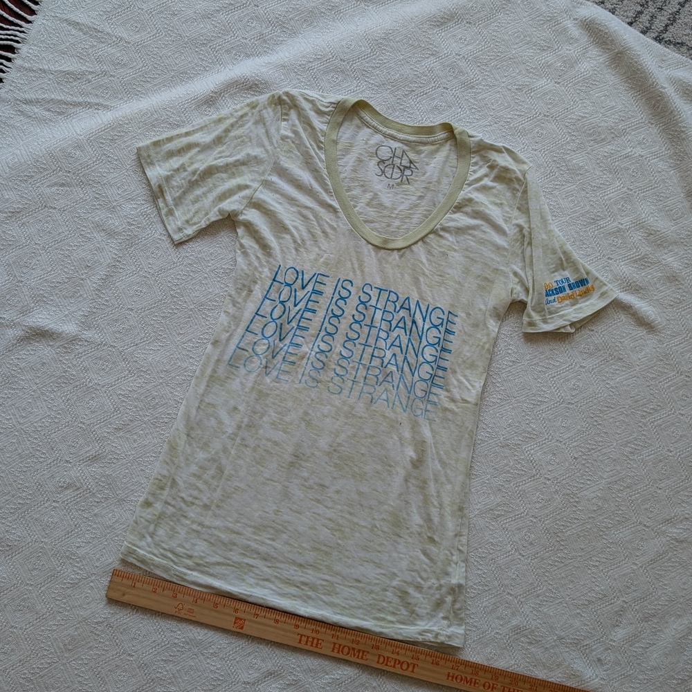 Jackson Browne Tour Cream and Blue Graphic Tee - Picture 2 of 3